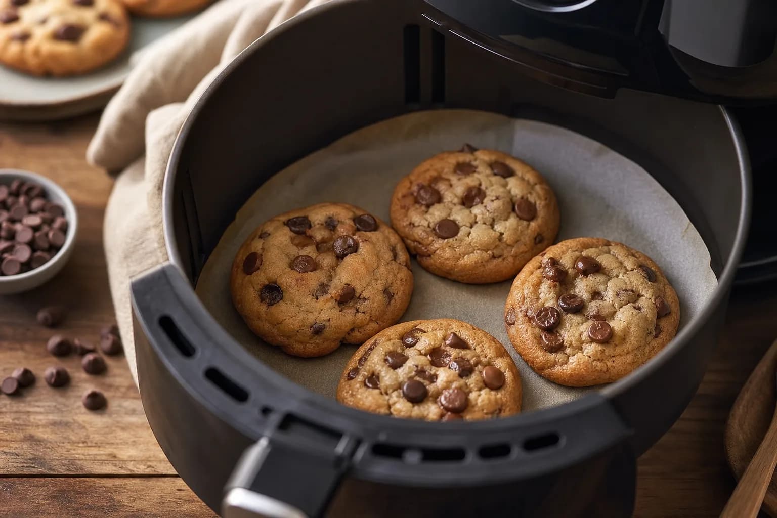 Air Fryer Chocolate Chip Cookies